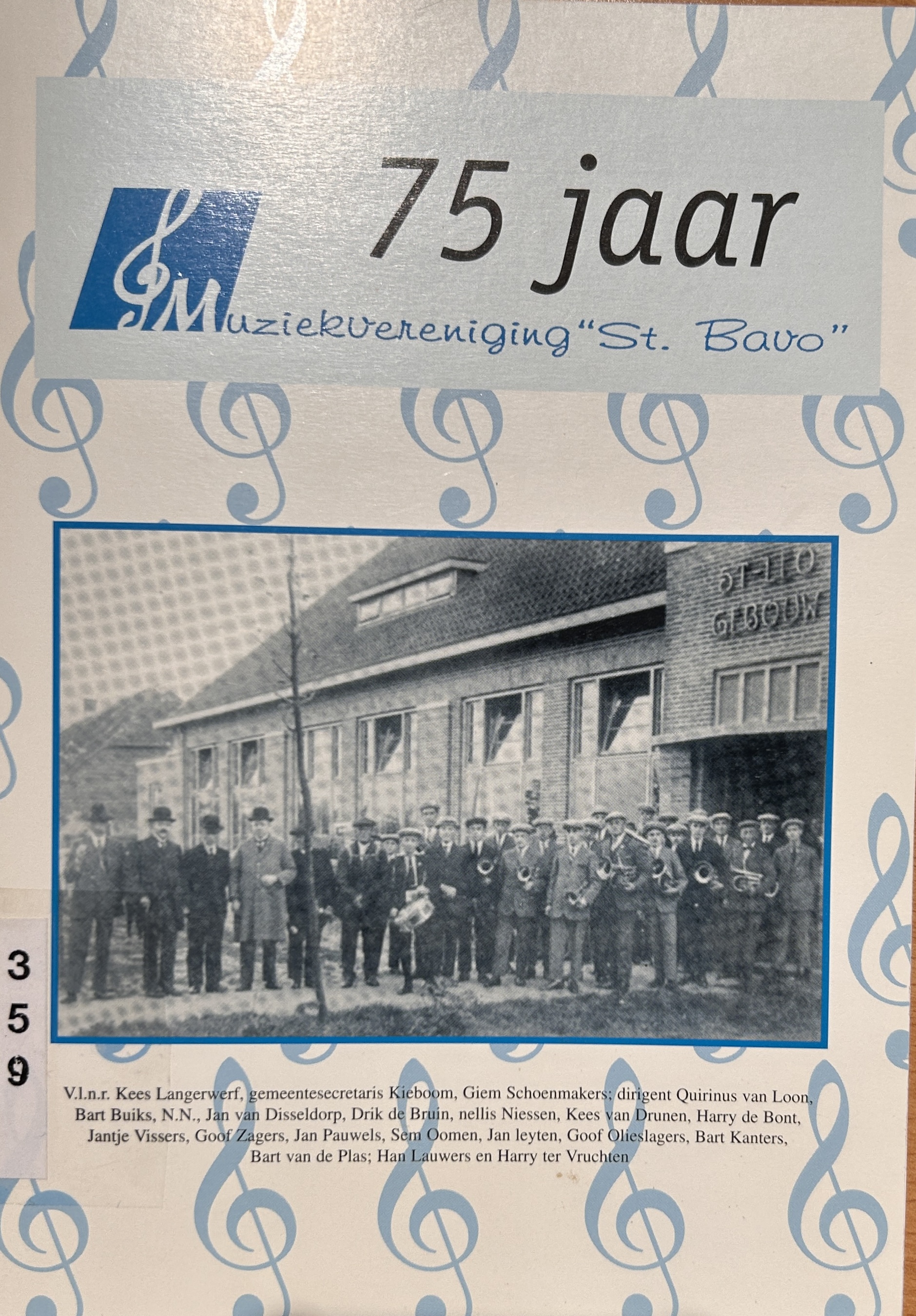 Cover of 75 jaar Muziekvereniging "St. Bavo"