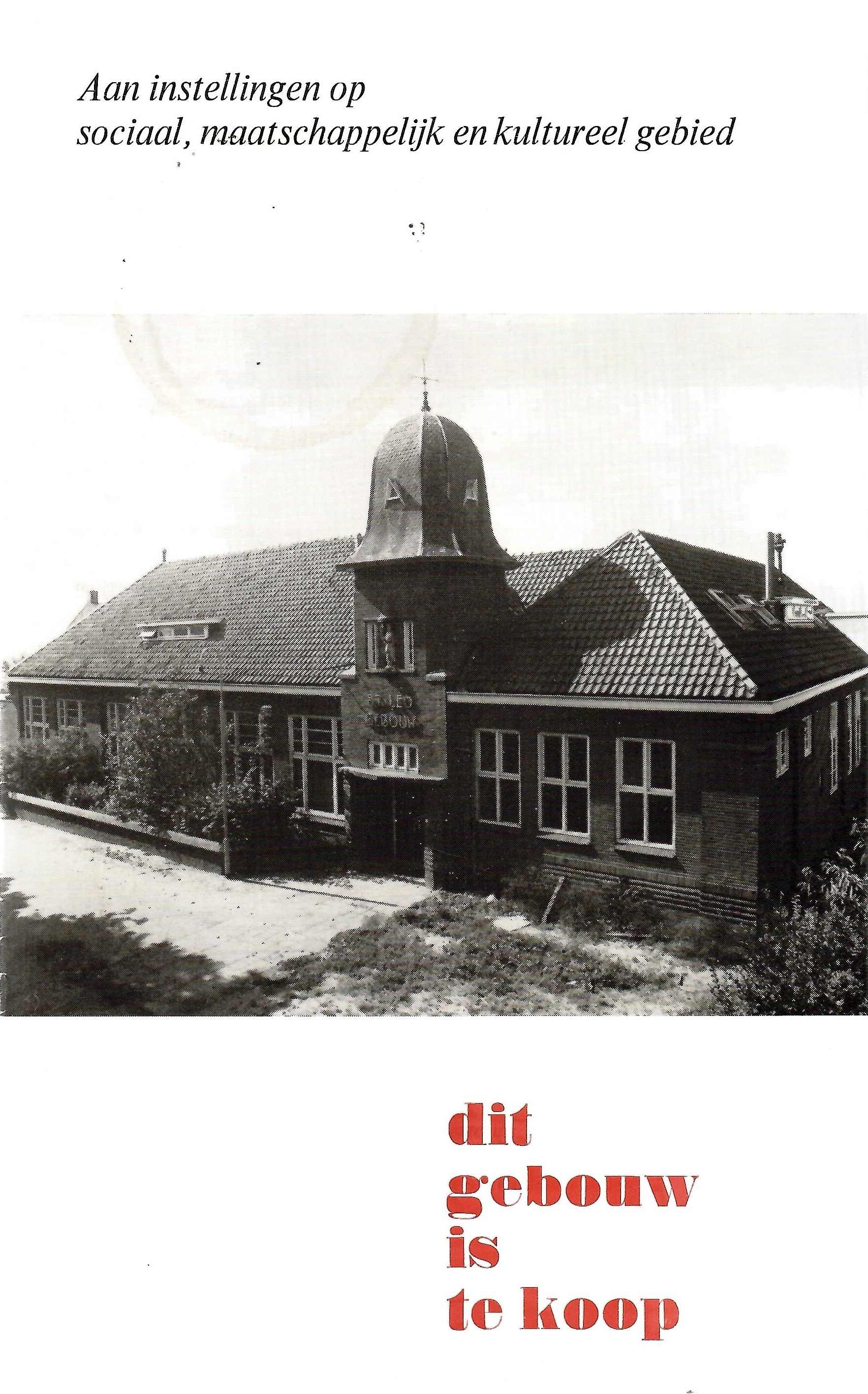 Cover of Dit gebouw is te koop