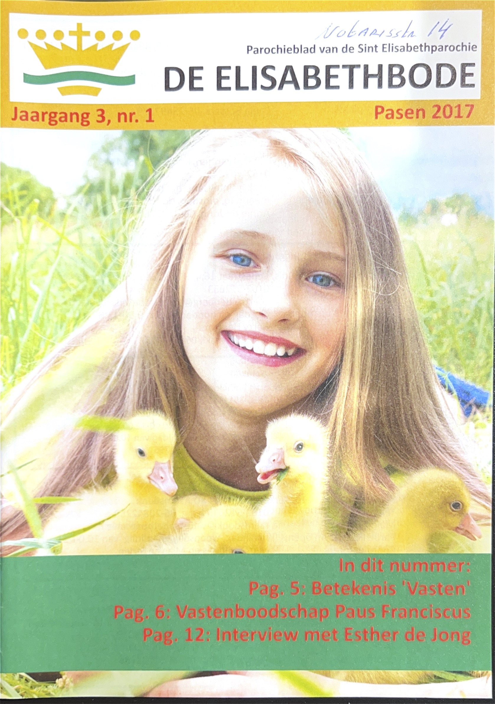Cover of De Elizabethbode Pasen 2017