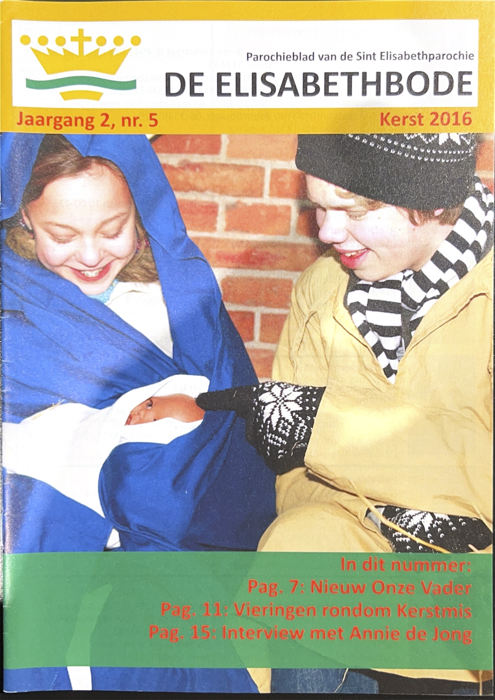 Cover of De Elizabethbode kerst 2016