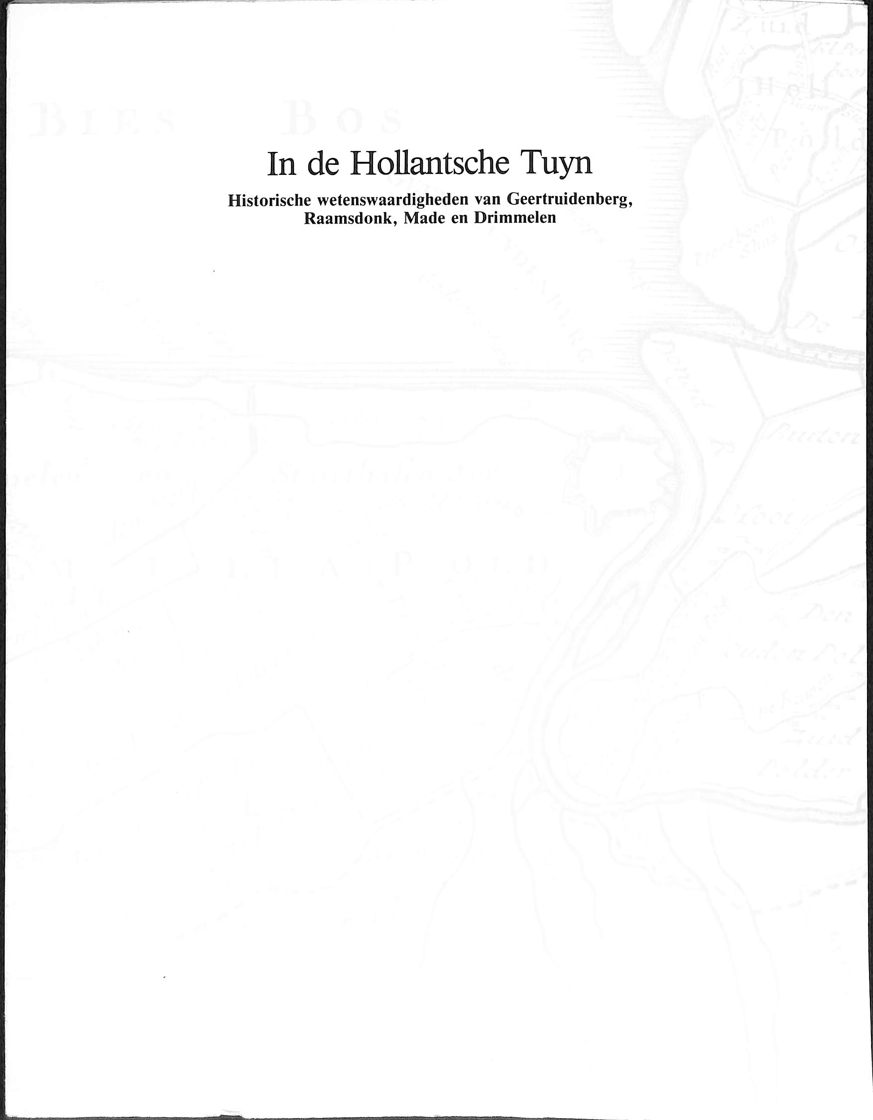 Cover of In de Hollantsche Tuyn