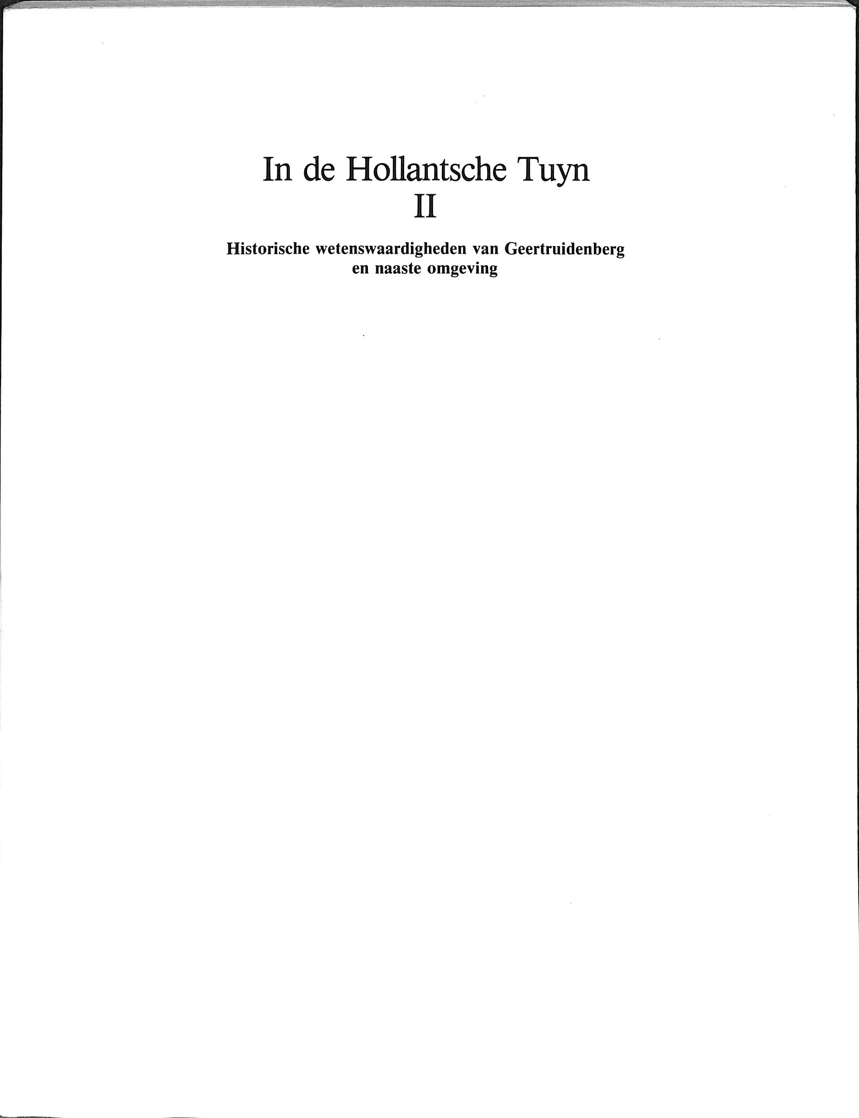 Cover of In de Hollantsche Tuyn II
