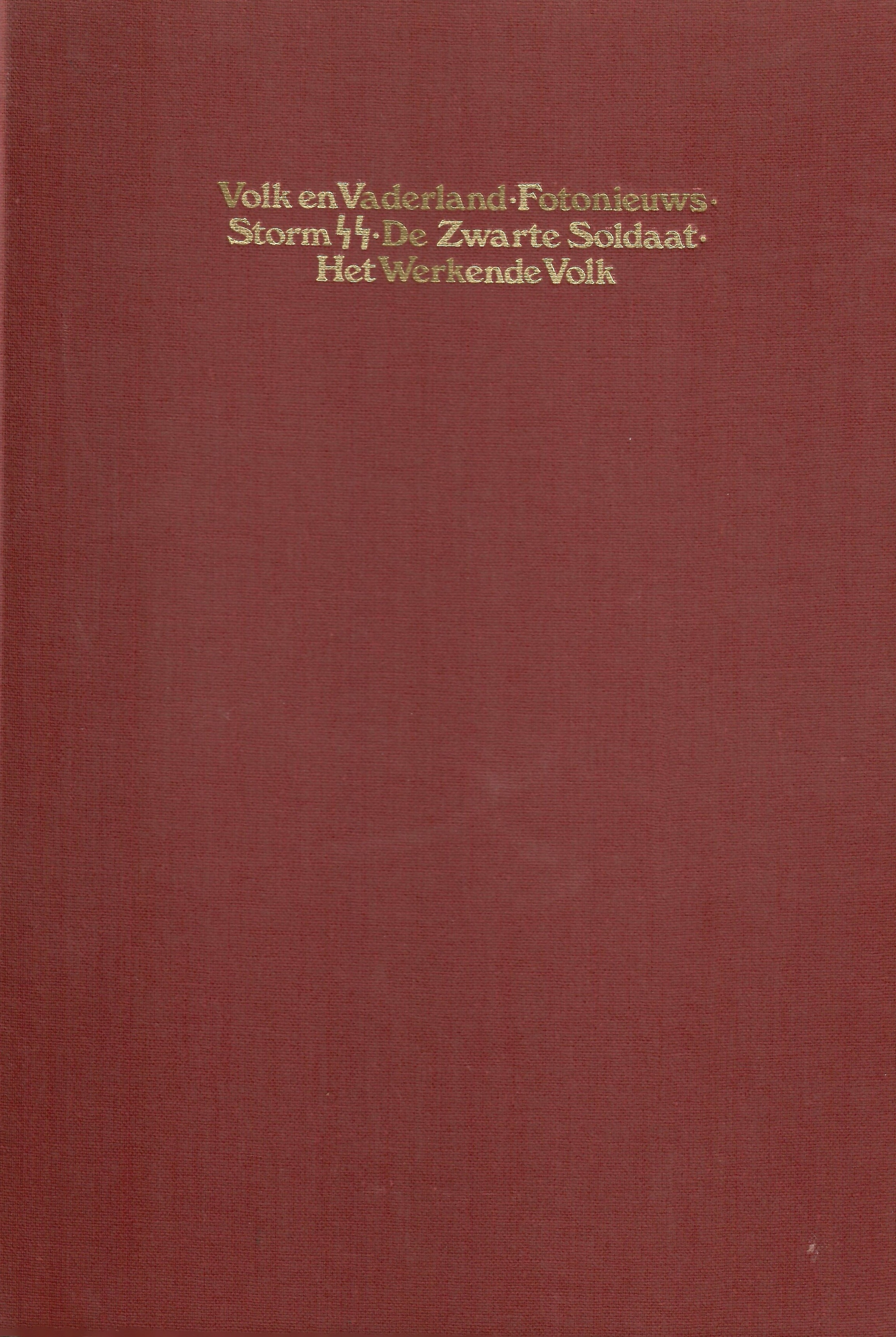 Cover of Volk en Vaderland