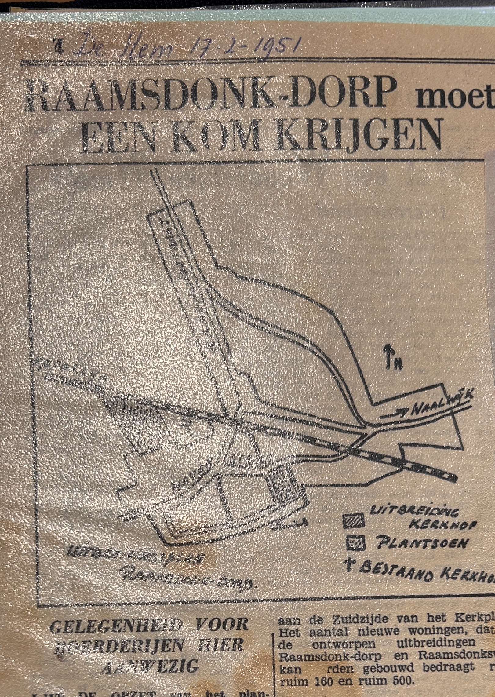 Cover of Raamsdonk-dorp moet een kom krijgen
