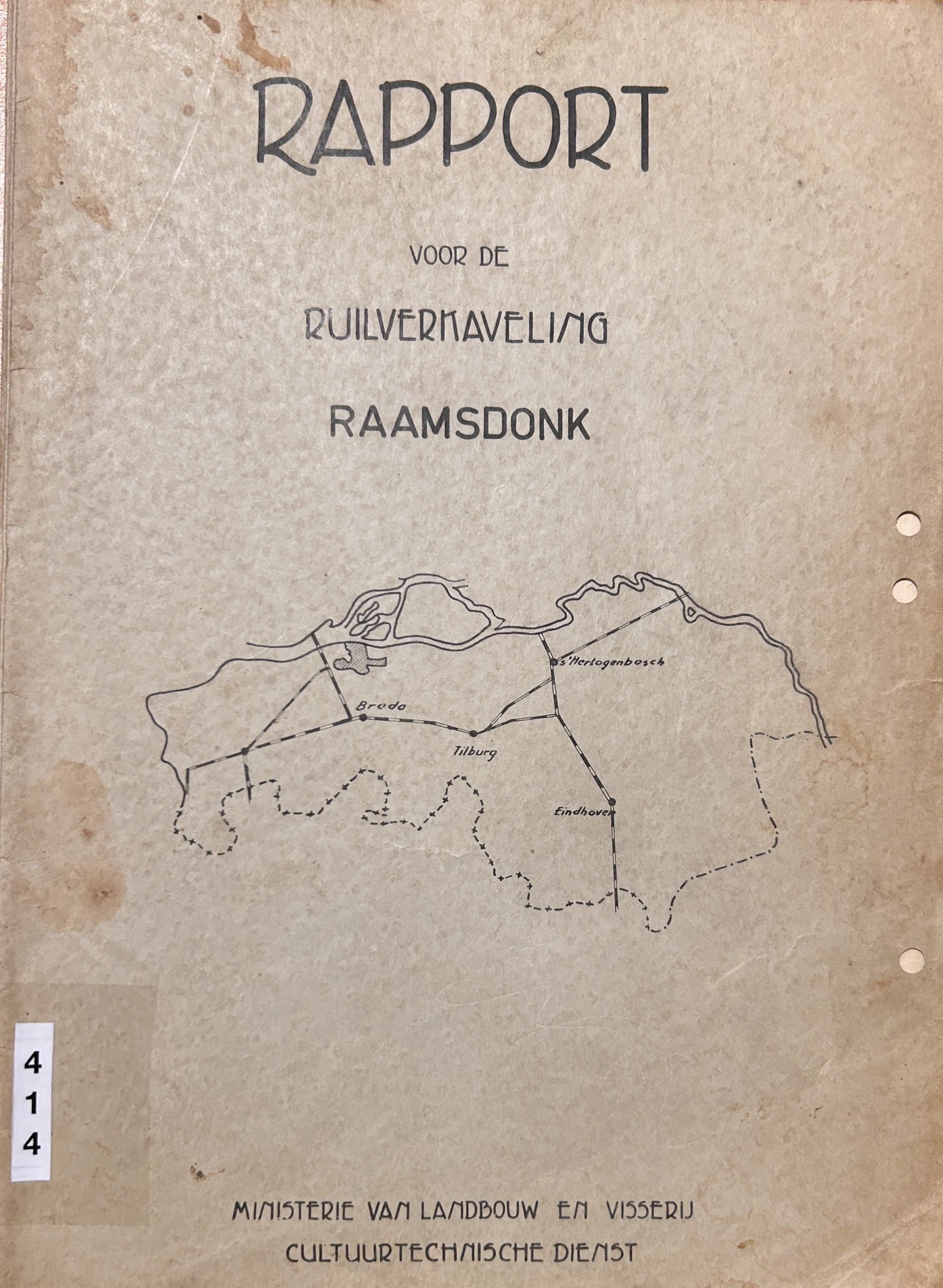 Cover of Rapport voor de ruilverkaveling Raamsdonk