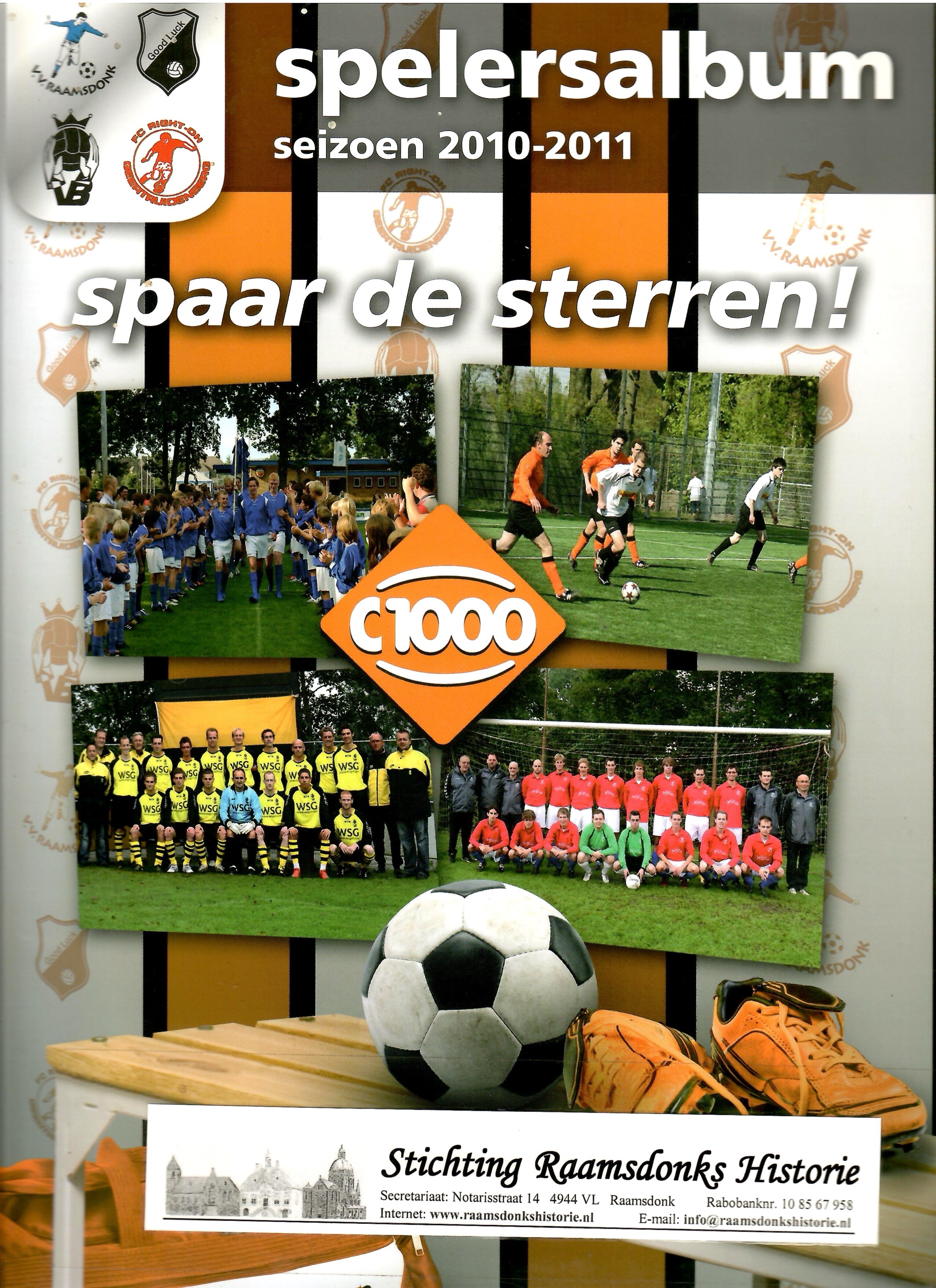 Cover of v.v. Raamsdonk Spelersalbum seizoen 2010-2011